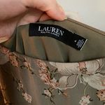 Ralph Lauren  Floral Crinkle Georgette Ruffle Brown Mini Skirt 4 Silky Fairy Y2K Photo 3