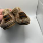 Toms Tweed Slip On Casual Comfort Shoes Flats Loafers Womens Size 7 Tan Woven Photo 3