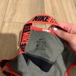 Nike Sport Colorblocked V-Back Medium-Support Sports Bra Grey Blue Size XS Photo 6