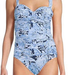 Lilly Pulitzer NWT Solaria Blue Coastal constellation One Piece Swimsuit size 16 Photo 0