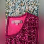 Harper magenta sequined lined tank, size large Photo 3