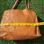American Leather Co.
LENOX STUDDED TRIPLE ENTRY SATCHEL Tan Photo 4