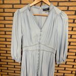 Karl Lagerfeld Light Blue Chambray Button Front Dress Size 2 Photo 3