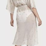 Victoria's Secret NWT White Sheer Long Floral Embroidered Robe, Sz XS/S Photo 1