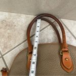 Dooney & Bourke handbag in leather Crossbody Satchel Purse Zip Tote Top Zip VTG Photo 6