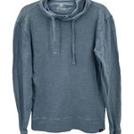 Faherty Sunwashed Slub Organic Cotton Pullover Hoodie Sweatshirt Blue Sz Small Photo 0