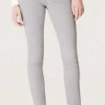 Loft Pale Taupe Modern Skinny Faux Zipper Pockets Photo 0