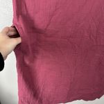 Pure J Jill Cotton Gauze Shirt Dress Womens Small Pink Lagenlook Beachy Pockets Photo 2