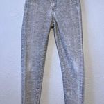 ZARA Snakeskin Print High Rise Skinny Ankle Light Wash Jeans size 6 Photo 1
