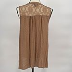 Torrid Swiss Dot Crochet Inset Tank Indian Tan Women's Plus Size 0 Photo 7