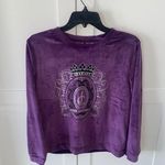 Juicy Couture Purple Velour Sweatshirt Photo 0