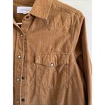 Dear John  Camel Tan Pearl Snap Western Festival Rodeo Corduroy Shirt Womens XS Photo 1