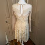 Ryu  velvet burnout & lace long sleeve mini dress Photo 2