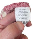 Tribe Alive Handmade Cotton Stripe Fringe Kaftan Poncho in Ivory/Pink OS Photo 9