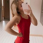 Athleta Red Athlete Workout Top  Photo 0