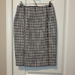 J.Crew NWT  Pencil Skirt- Blue, White, Red Lightweight Tweed, Size 2 Photo 4