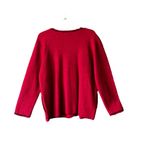 Red 100% Wool Sweater Cardigan Size M Photo 1