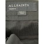 AllSaints Women’s Tapered Cropped Linen Cotton Blend Pants Black 30 Photo 1