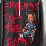 Chucky Printed Graphic Sweatshirt Hoodie Red Photo 1
