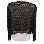 Boutique Sharon Kahala HI Lace Design Shrug EUC $229 Size XL WF140 Black Photo 5