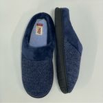 Dearfoams DF by Chenille slippers size large 9-10 navy blue Photo 1