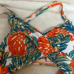 Bershka  Tropical Leaf Print Bikini Top Skirt style with criss cross straps Photo 5