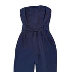 OUTERKNOWN Ronan Jumpsuit Strapless Belted Tencel Dark Navy Women’s Size 2 NEW Blue Photo 4