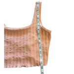 Aerie Offline Cropped Tank Size Medium Ribbed Top Stretchy Orange Photo 7