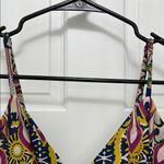 Aryeh  100% Cotton Vibrant Patterned Boho Beaded Babydoll Tank Top - Size Small Photo 3