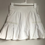 Athleta  Ruffle White Pleated Mini Tennis Skort XS Sportscore Clean Girl Normcore Photo 0