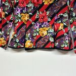 Vintage Richard Warren 100% Silk Floral Jacket Size 6 Photo 4