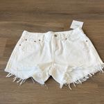 NWT Gigi Short in Luxe White Distressed Pistola Photo 4