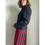 Vintage Y2K Woven Black Leather Jacket Size Medium Classic Fit Fall Millennial Photo 5