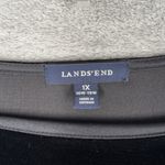 Lands End Dress Womens 1X Black Velvet Twist Witchy Whimsigoth Gothic Sultry Photo 4