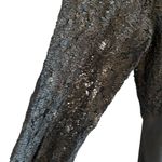 Vintage 90s black lace Chiffon sheer overlay babydoll dress Grunge Emo LBD Goth Size M Photo 3