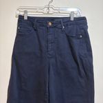 Judy Blue  High Waist Tummy Control Garment Dyed Wide Leg Crop Navy Jeans Photo 3