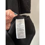 Gap  Womens Short Sleeve Sweater Top Medium Tall Black Eyelet Puff Sleeve Office Photo 3