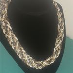 Dana Buchman Stunning Braided Necklace in Gold, Silver, and Black Photo 2