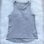American Eagle 🦅 Outfitters🦅Soft Plush Henley Tank Top Grey Medium Photo 0