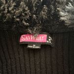 Say What? Y2K faux fur sweater jacket Photo 6