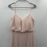 Birdy Grey  Gwennie Chiffon Maxi‎ Bridesmaid Dress in Pale Blush Pink Sz S NEW Photo 3