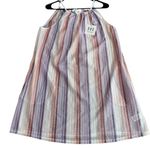 Haute Hippie M Swimsuit Cover Up Dress Crochet Mesh Purple Pink White Stripe NWT Photo 10