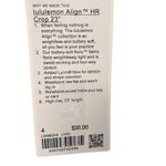 Lululemon Align High-Rise Crop 23" Size 4 Lava Cake Leggings NWT Authentic Photo 6