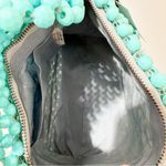 Mademoiselle Vintage Beaded Bag Handbag Purse Teal Turquoise Blue Photo 5