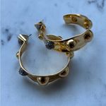 Alexis Bittar New   Gold and Silver Women's Hoop Earrings Photo 6