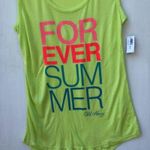 Old Navy  Sleeveless Forever Summer Neon Bold Letters Graphic Top in XS NWT Photo 2