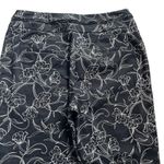 Investments Women Capri Pants Black White Cotton Size 6 Petite Floral Pockets u Photo 8