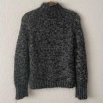 EXPRESS Metallic Mock Neck Sweater Black & Silver Size Medium by  Photo 2