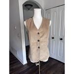 Woolrich Vintage Corduroy Cord Vest Womens Button Up 70s Tan Western Medium  Photo 3