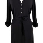 Amour Vert  Maribel Jersey A-Line Dress Black Size Small Photo 0